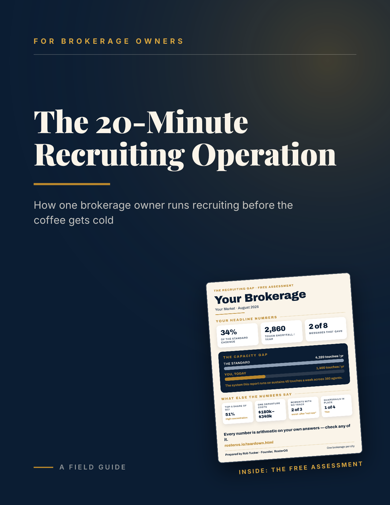 Cover of the guide: The 20-Minute Recruiting Operation